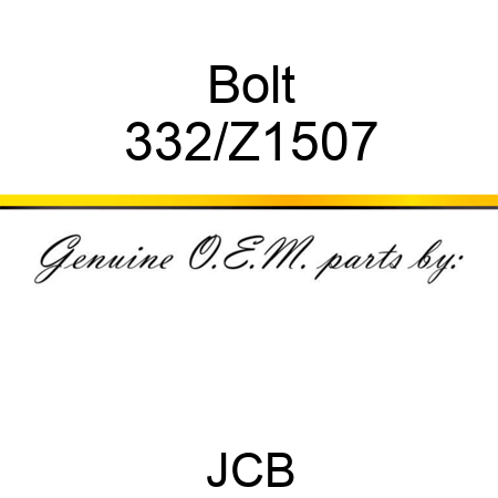 Bolt 332/Z1507