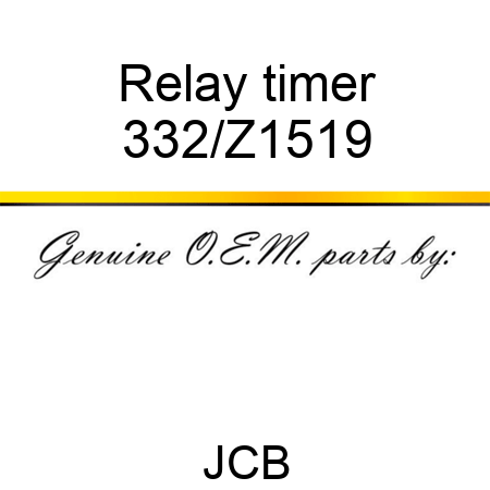 Relay timer 332/Z1519