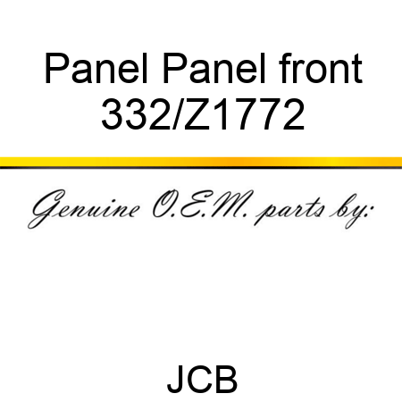 Panel Panel front 332/Z1772