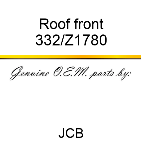 Roof front 332/Z1780