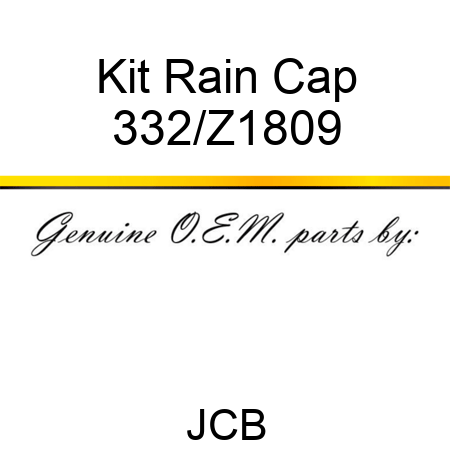 Kit Rain Cap 332/Z1809