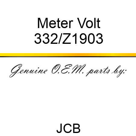 Meter Volt 332/Z1903