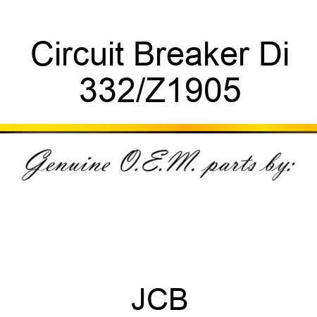 Circuit Breaker Di 332/Z1905