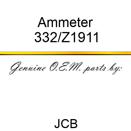 Ammeter 332/Z1911