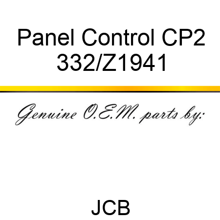 Panel Control CP2 332/Z1941