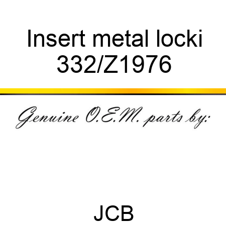 Insert metal locki 332/Z1976