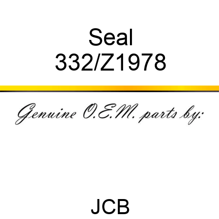 Seal 332/Z1978