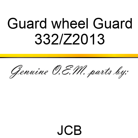 Guard wheel Guard 332/Z2013