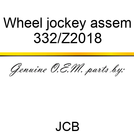 Wheel jockey assem 332/Z2018