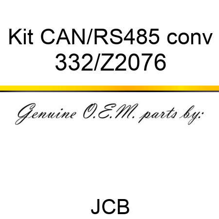 Kit CAN/RS485 conv 332/Z2076