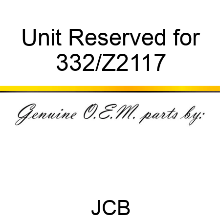 Unit Reserved for 332/Z2117