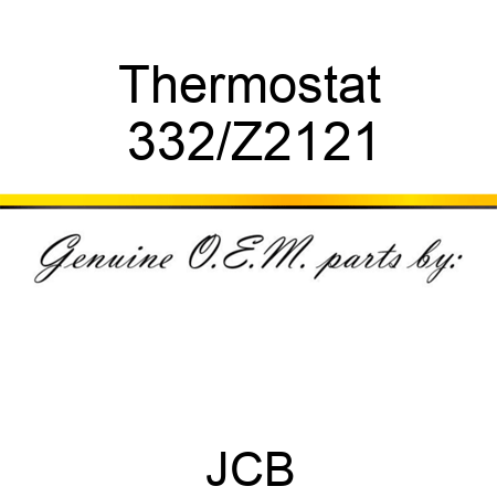 Thermostat 332/Z2121