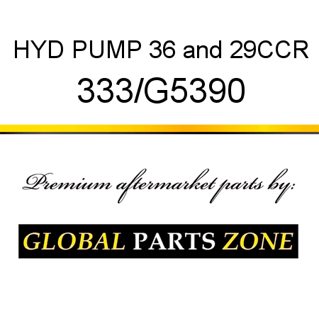 HYD PUMP 36&29CCR 333/G5390