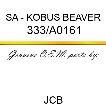 SA - KOBUS BEAVER 333/A0161