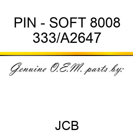 PIN - SOFT 8008 333/A2647