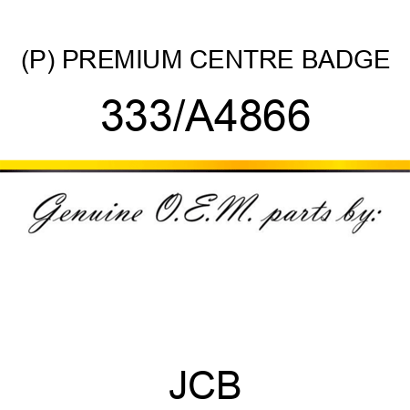 (P) PREMIUM CENTRE BADGE 333/A4866