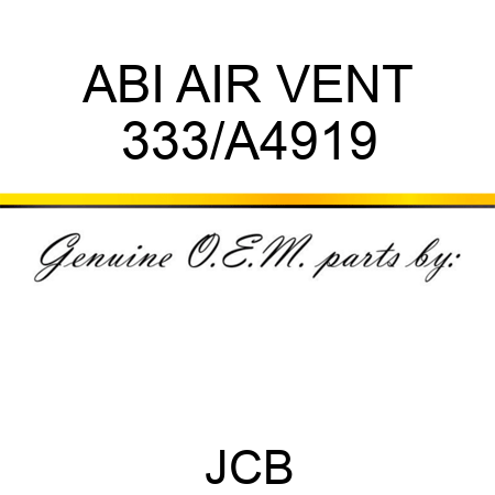 ABI AIR VENT 333/A4919