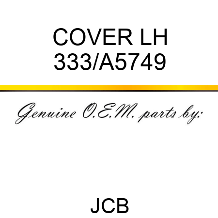 COVER LH 333/A5749