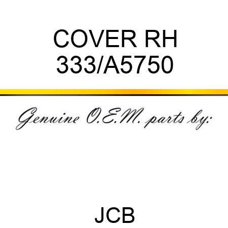 COVER RH 333/A5750