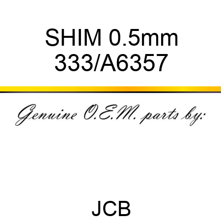 SHIM 0.5mm 333/A6357