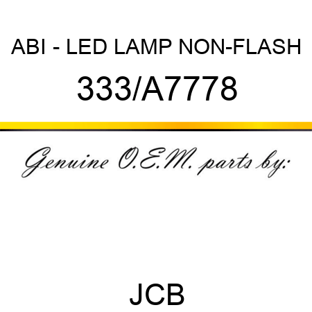 ABI - LED LAMP NON-FLASH 333/A7778