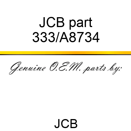 JCB part 333/A8734