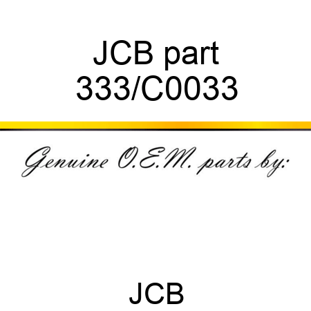 JCB part 333/C0033