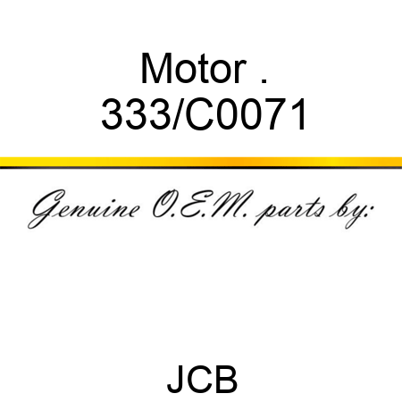 Motor . 333/C0071
