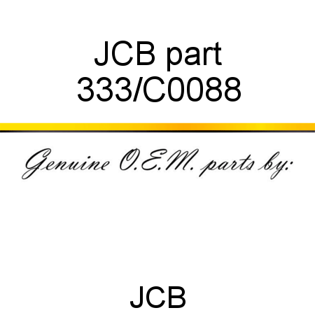 JCB part 333/C0088