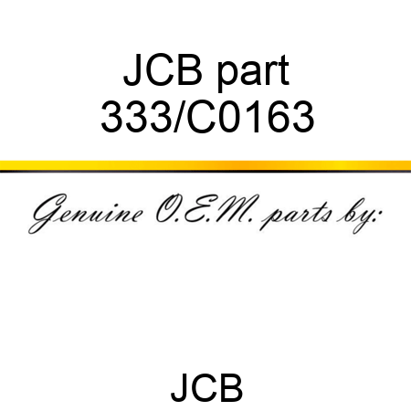 JCB part 333/C0163