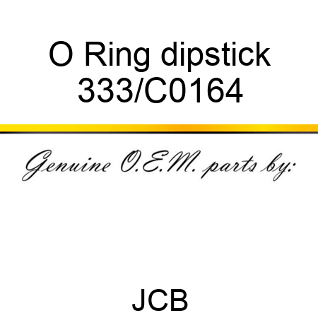 O Ring dipstick 333/C0164