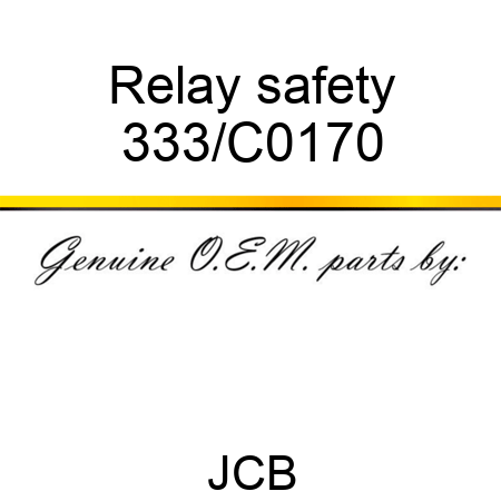 Relay safety 333/C0170