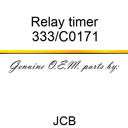 Relay timer 333/C0171