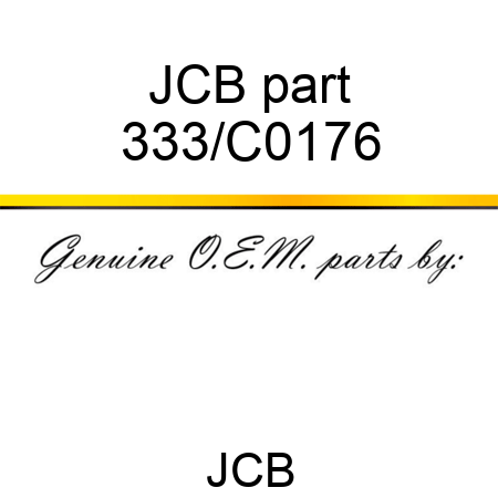 JCB part 333/C0176