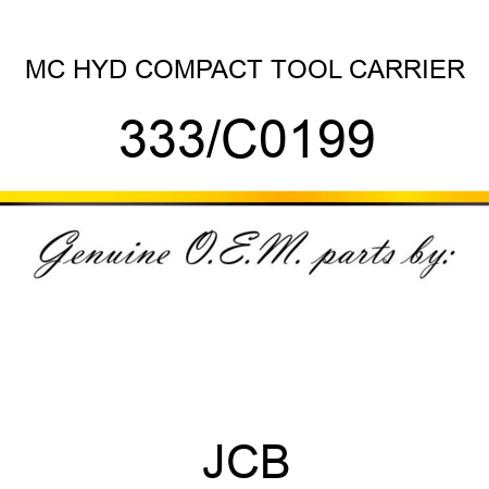 MC HYD COMPACT TOOL CARRIER 333/C0199