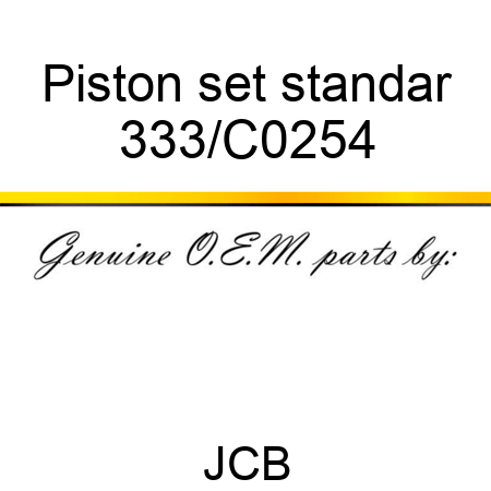 Piston set standar 333/C0254