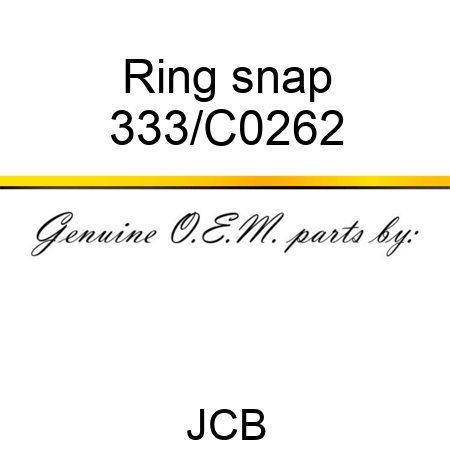 Ring snap 333/C0262