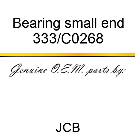 Bearing small end 333/C0268