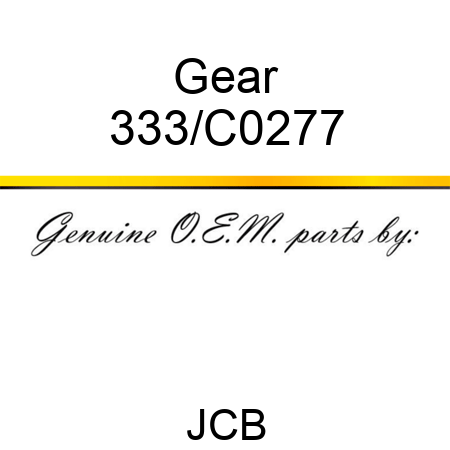 Gear 333/C0277