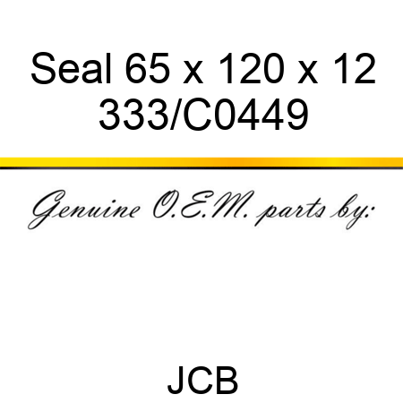 Seal 65 x 120 x 12 333/C0449