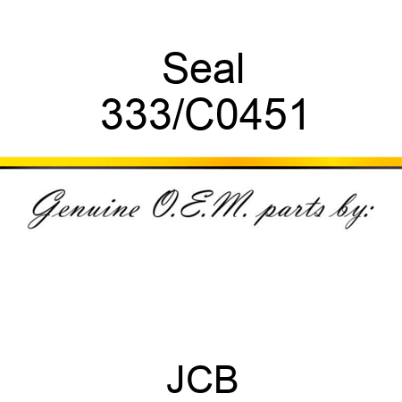 Seal 333/C0451