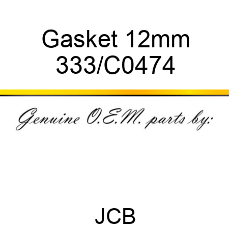 Gasket 1,2mm 333/C0474