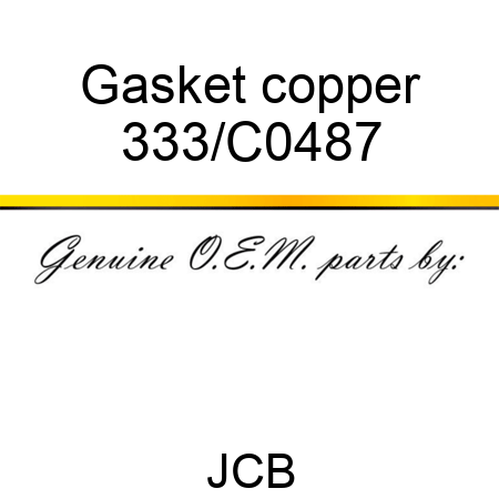 Gasket copper 333/C0487