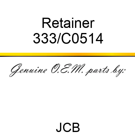 Retainer 333/C0514