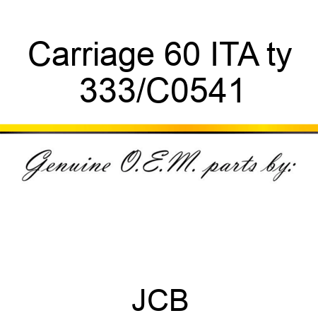 Carriage 60 ITA ty 333/C0541