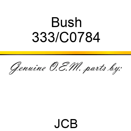 Bush 333/C0784