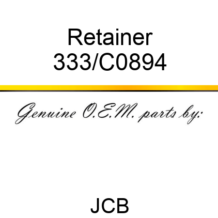 Retainer 333/C0894