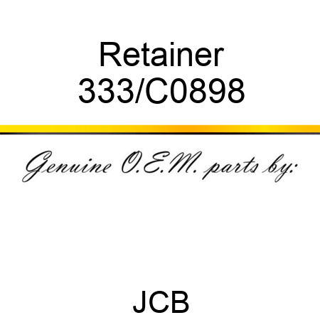 Retainer 333/C0898