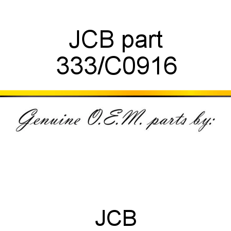 JCB part 333/C0916