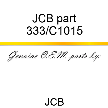 JCB part 333/C1015